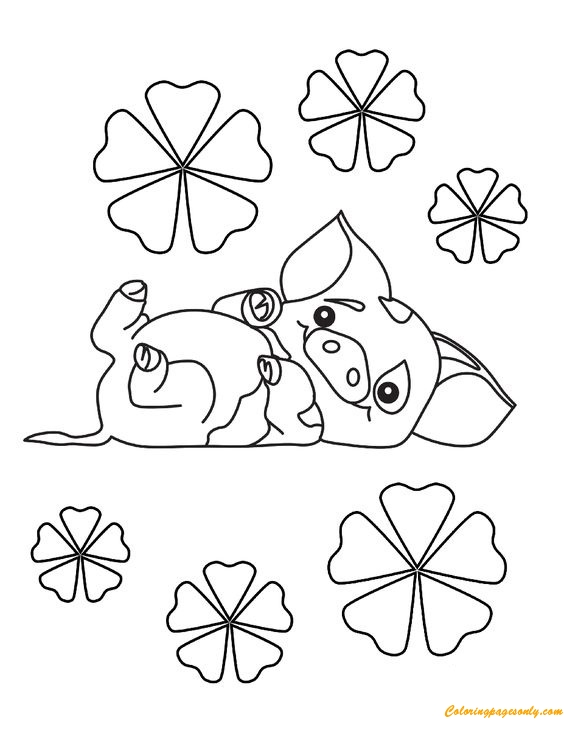 Pig Pua From Moana Coloring Page Free Printable Coloring Pages
