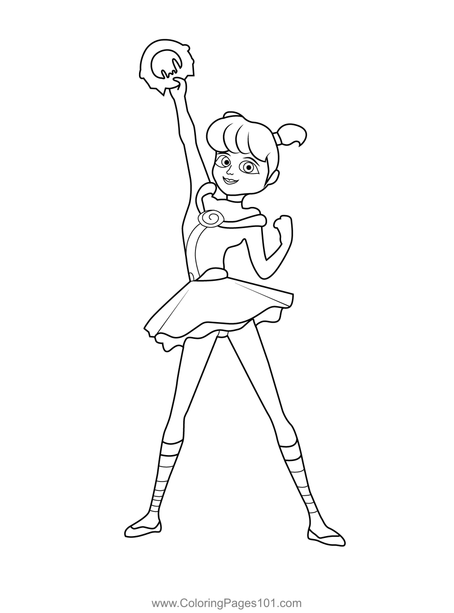 Pigella Miraculous Ladybug Coloring Page For Kids Free Miraculous 