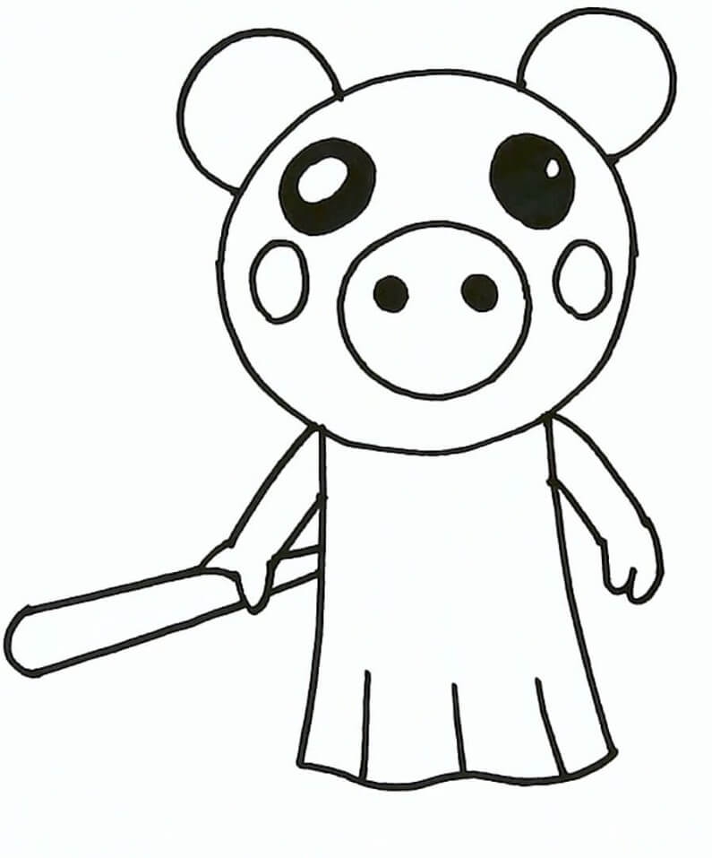 Piggy Roblox 3 Coloring Page Free Printable Coloring Pages For Kids
