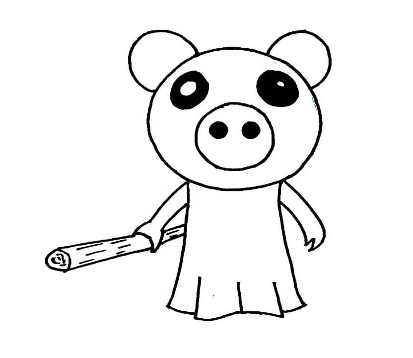 Piggy Roblox 3 Coloring Page Free Printable Coloring Pages For Kids