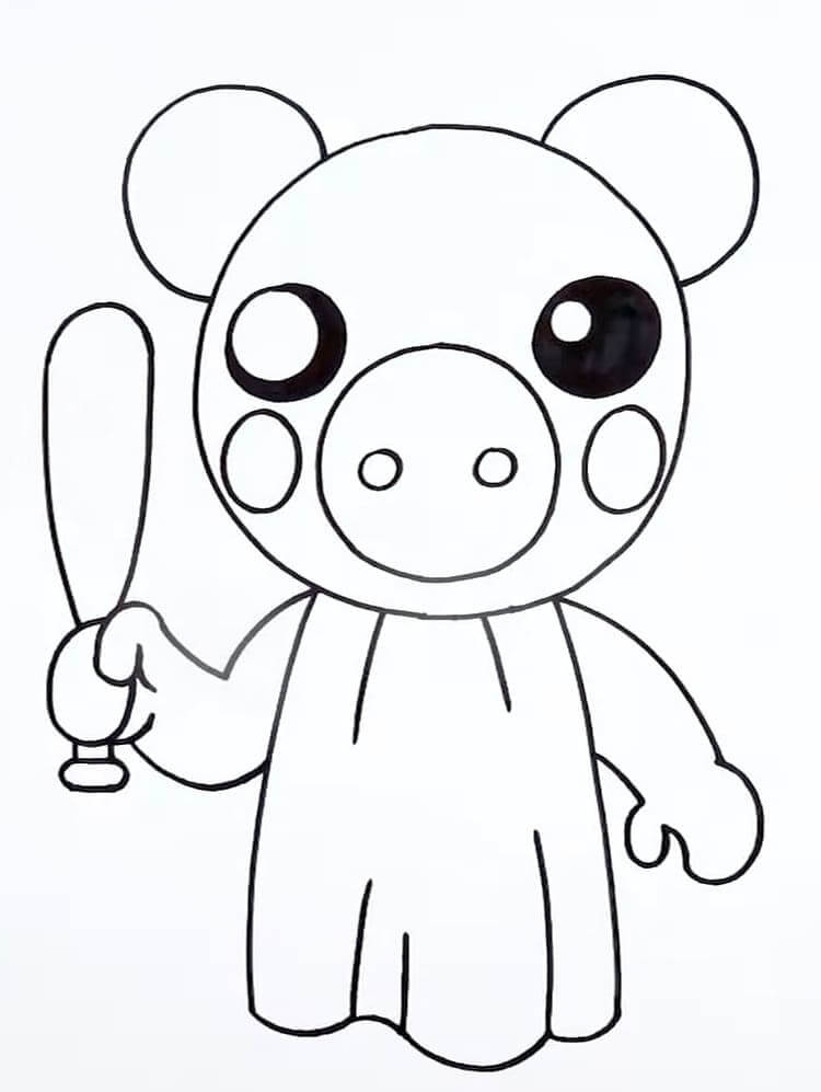 Piggy Roblox 4 Coloring Page Free Printable Coloring Pages For Kids