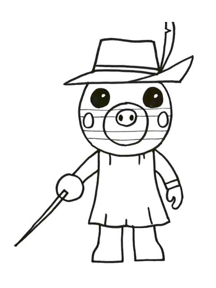 free piggy coloring pages