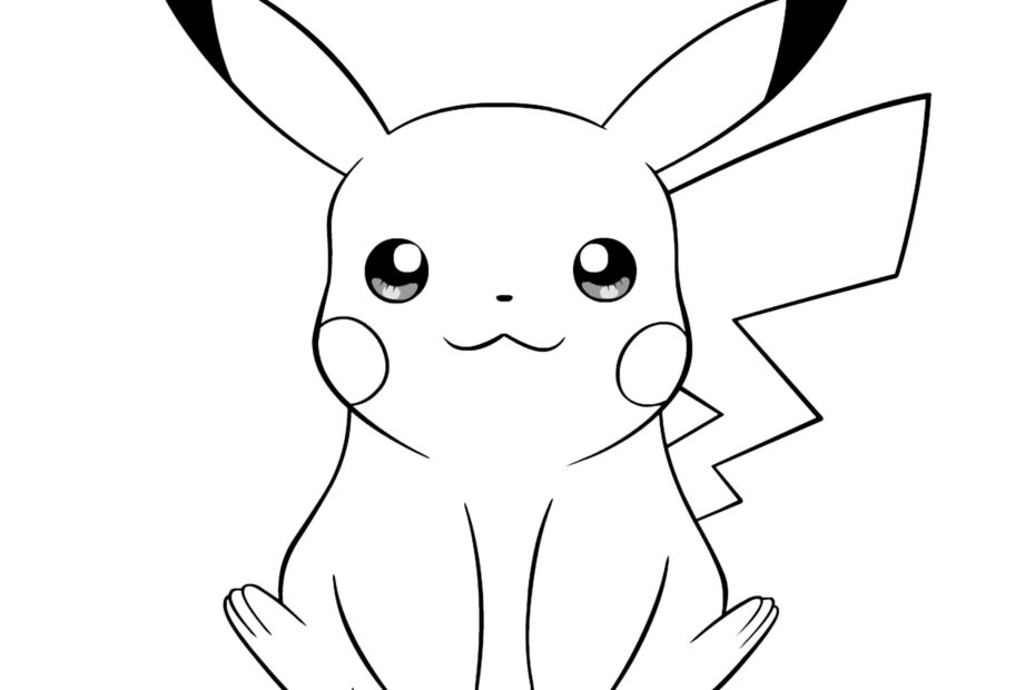 Pikachu Coloring Pages To Download And Print For Free