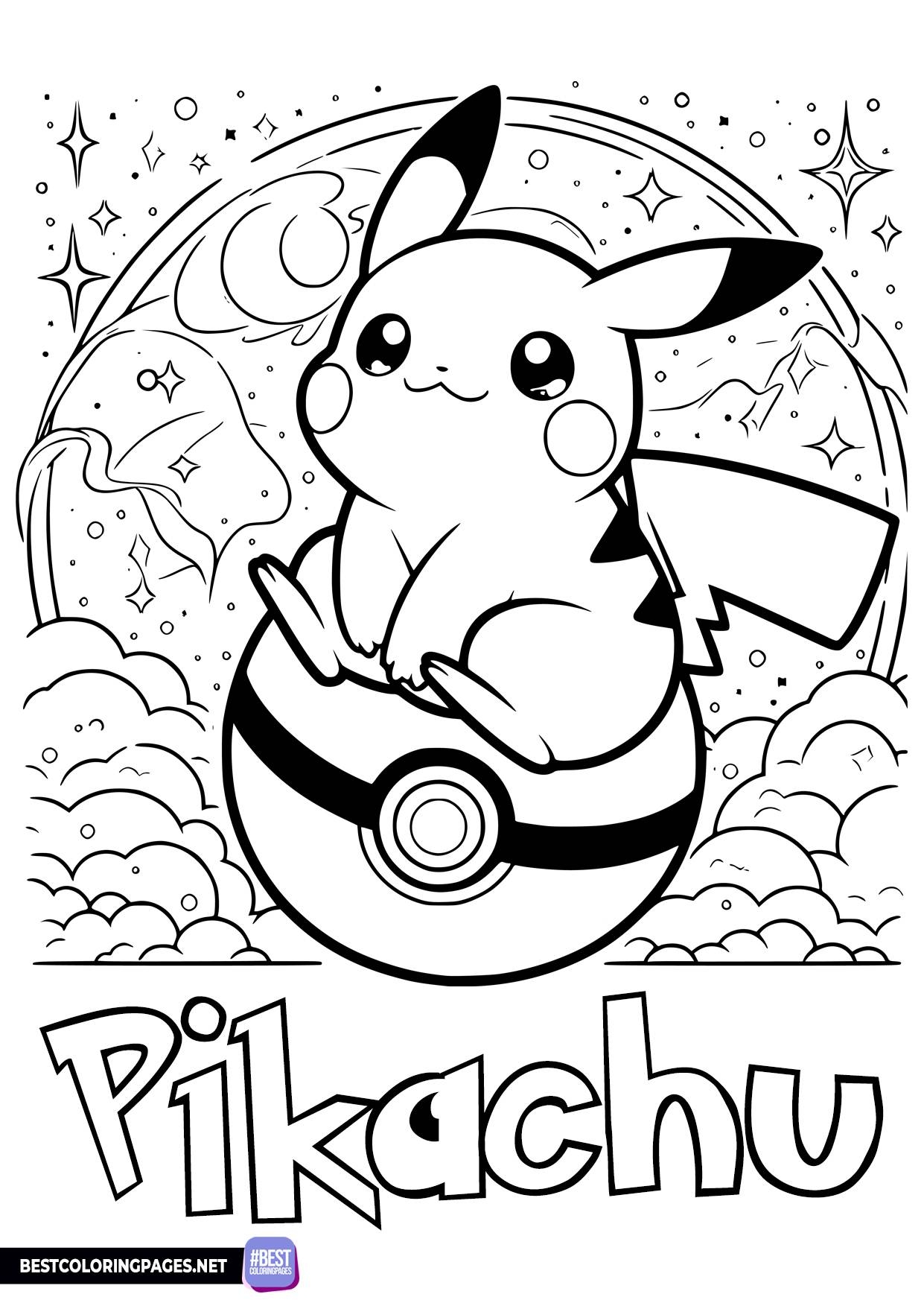 Pikachu pictures to colour in Pikachu pictures to colour in