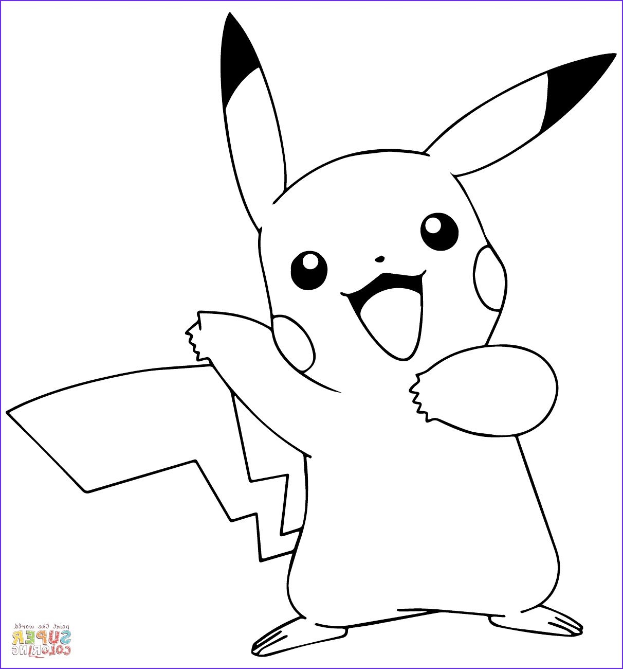 Pikachu Printable Coloring Pikachu Printable Coloring