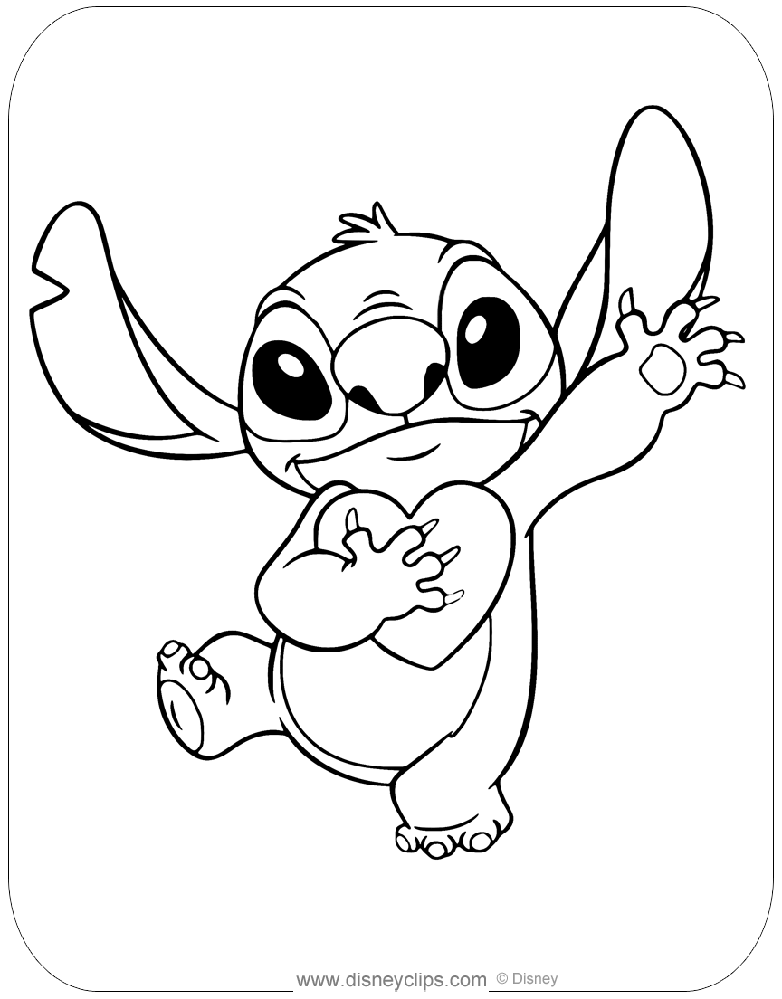Pin By Sarah Day On Jess Stitch Coloring Pages Stitch Drawing 