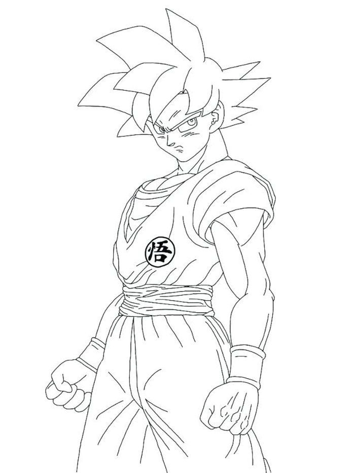 Dragon Ball coloring pages goku Dragon Ball coloring pages goku