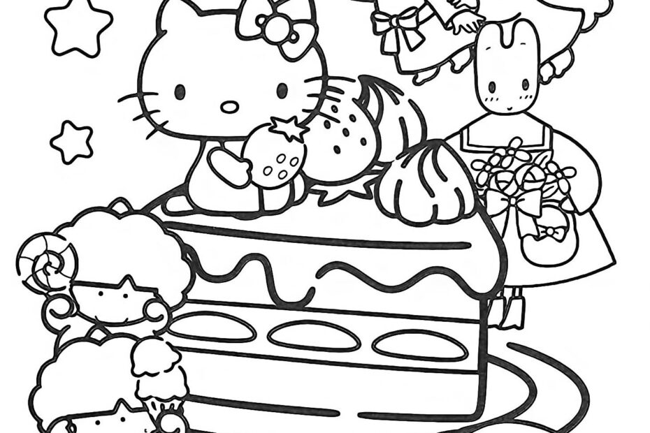 Pin On Coloring Book Hello Kitty Colouring Pages Hello Kitty