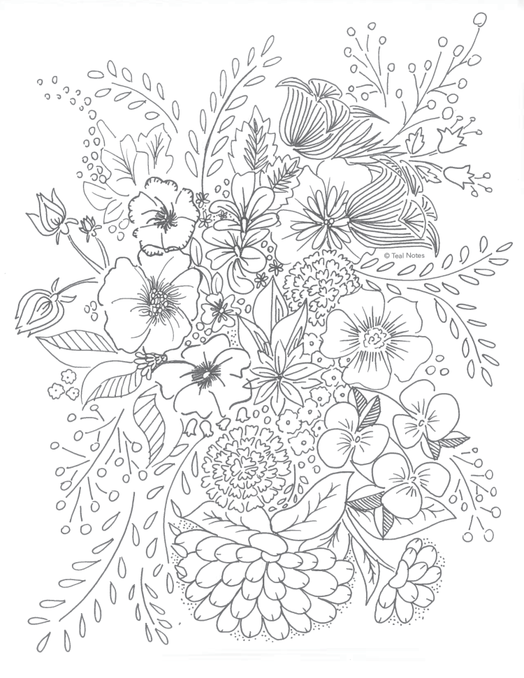 Pin On Coloring Flower Ideas