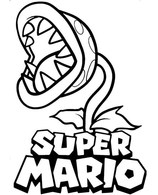 Piranha Plant Coloring Pages Coloring Home Piranha Plant Coloring Pages Coloring Home