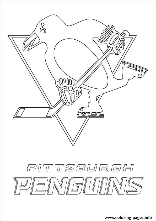 Pittsburgh Penguins Logo Nhl Hockey Sport Coloring Pages Printable Pittsburgh Penguins Logo Nhl Hockey Sport Coloring Pages Printable