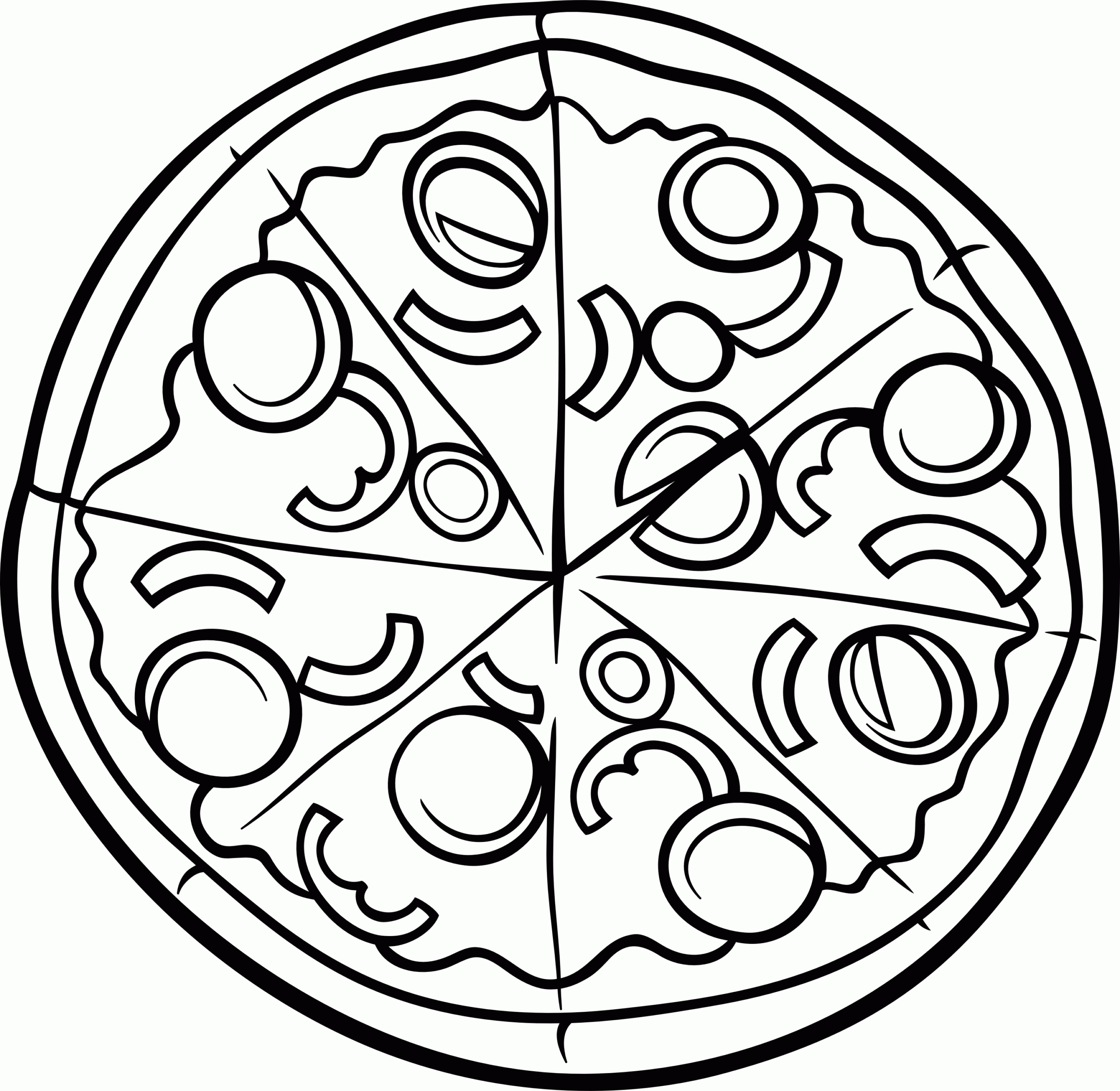 Pizza Coloring Pages Coloring Home Pizza Coloring Pages Coloring Home