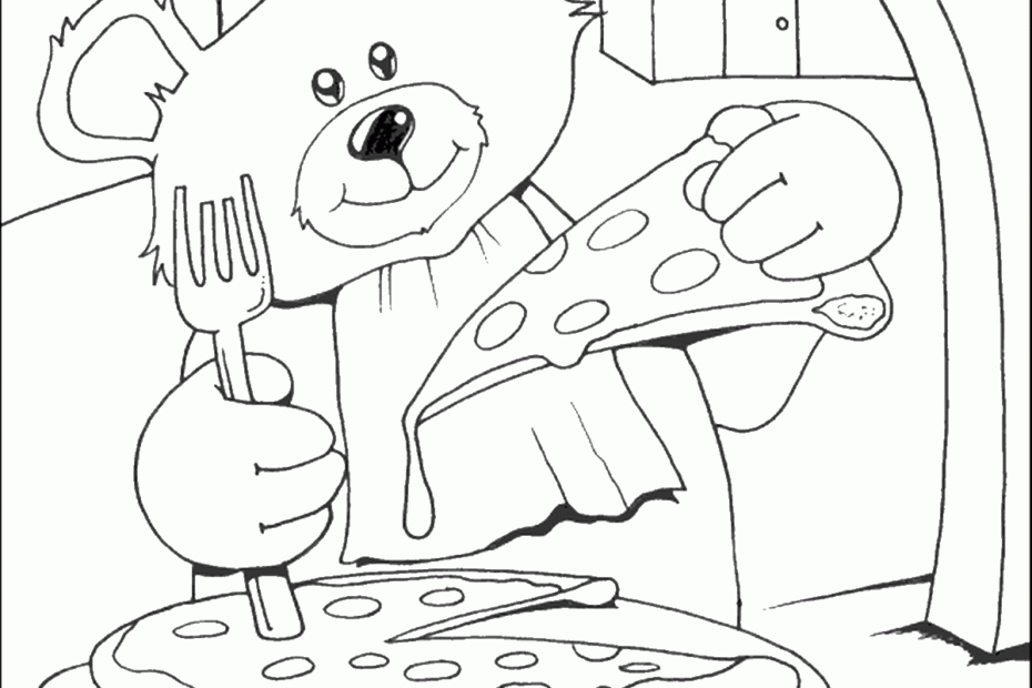 Pizza Coloring Pages Coloring Home