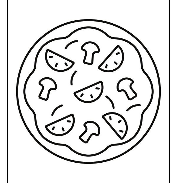Pizza Coloring Pages Free Printable PDFs