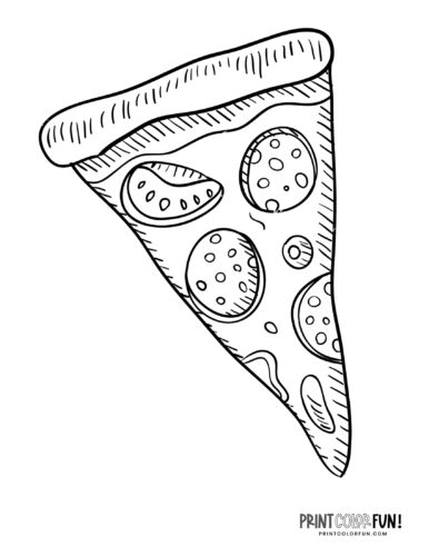 Pizza Coloring Pages Slices Whole Pizza Pies Print Color Fun Pizza Coloring Pages Slices Whole Pizza Pies Print Color Fun