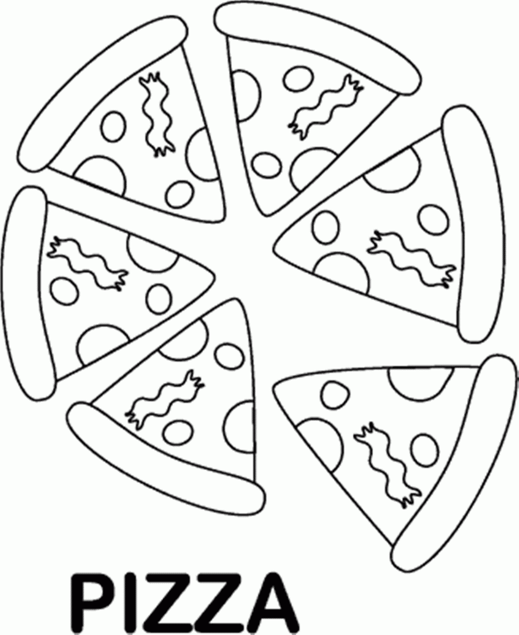 Pizza Coloring Sheet Coloring Home Pizza Coloring Sheet Coloring Home