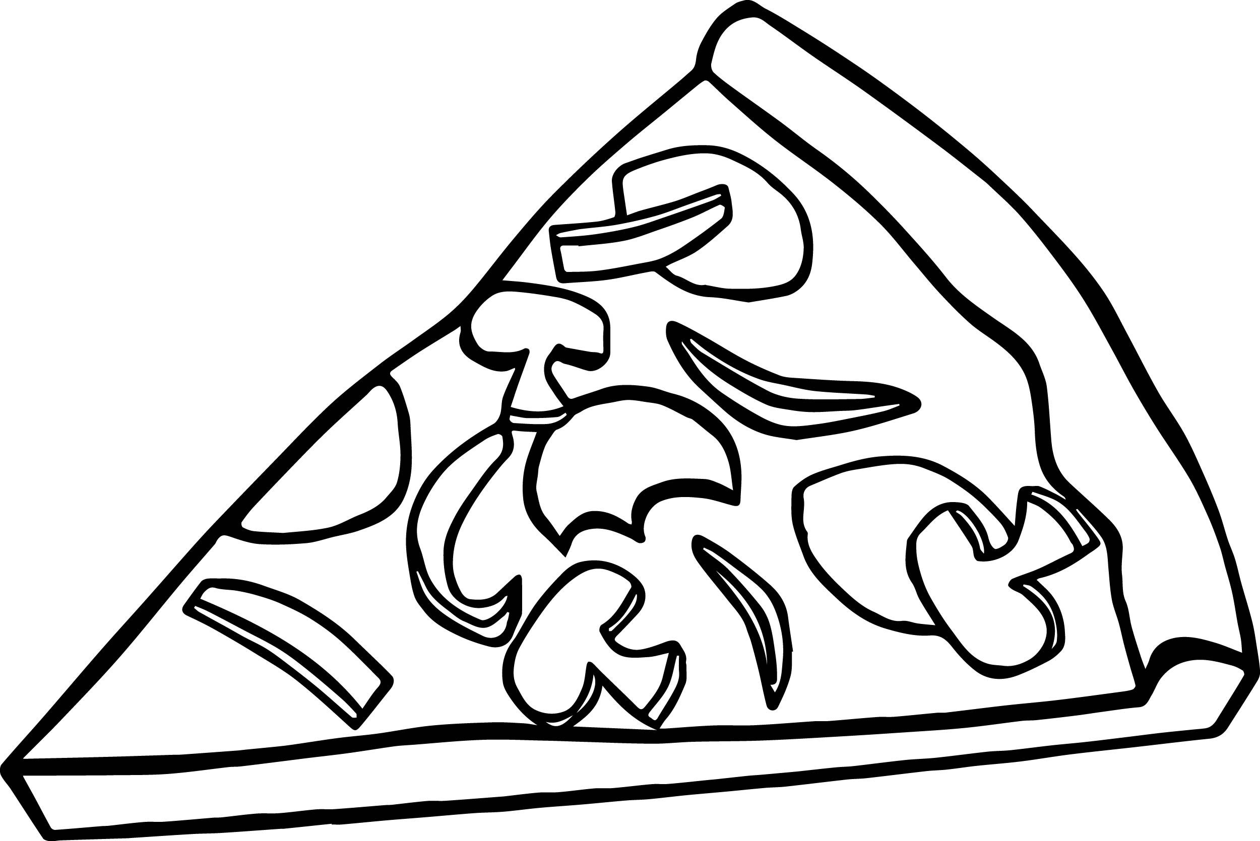 Pizza Slice Coloring Pages Pizza Slice Coloring Pages