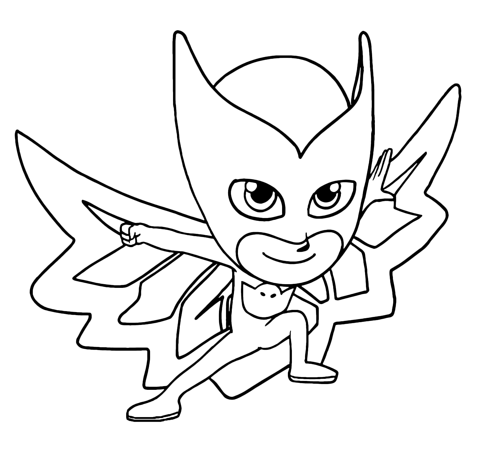 owlet pj mask coloring pages owlet pj mask coloring pages