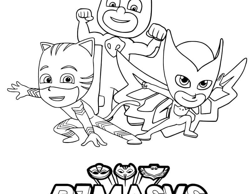 Pj Masks Colouring Pages Printable Free Coloring Sheet Printables For