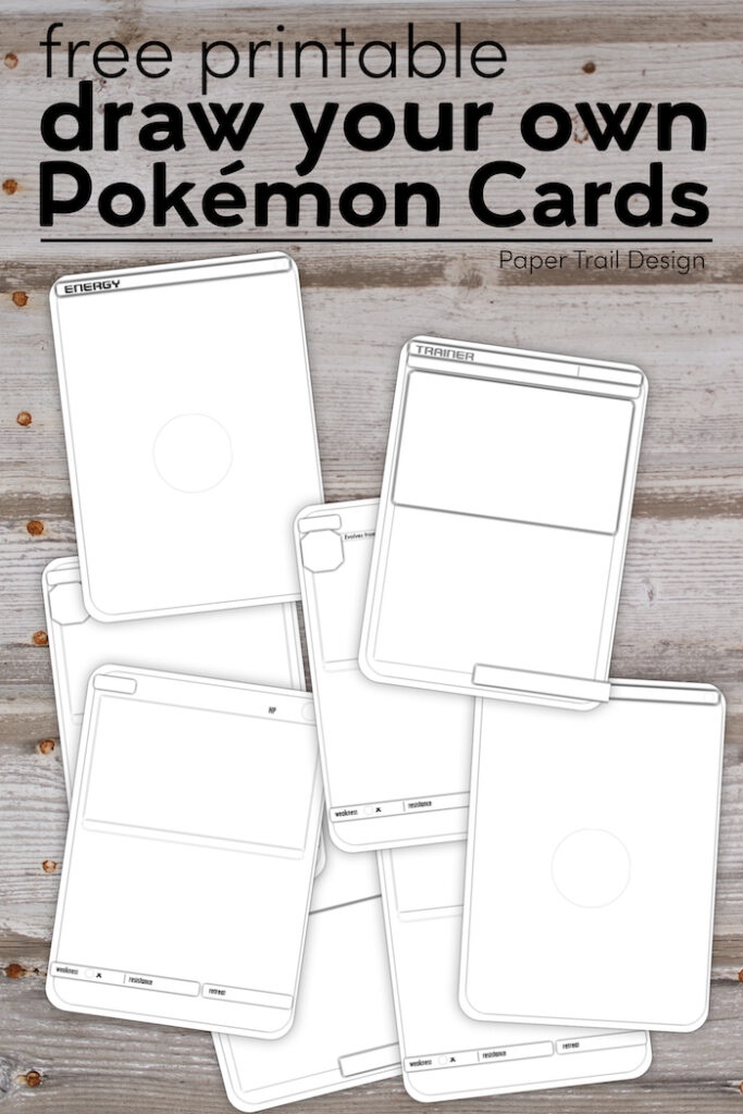 Pokemon Card Template Printable Pokemon Card Template Printable