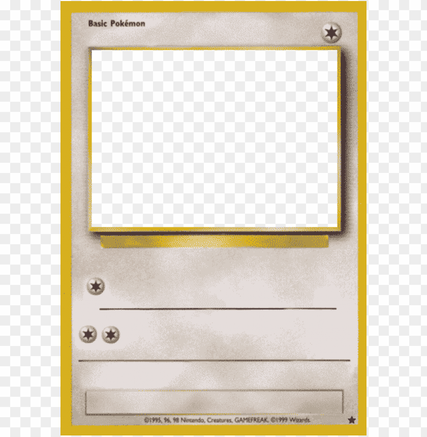 Pokemon Card Template Printable Pokemon Card Template Printable