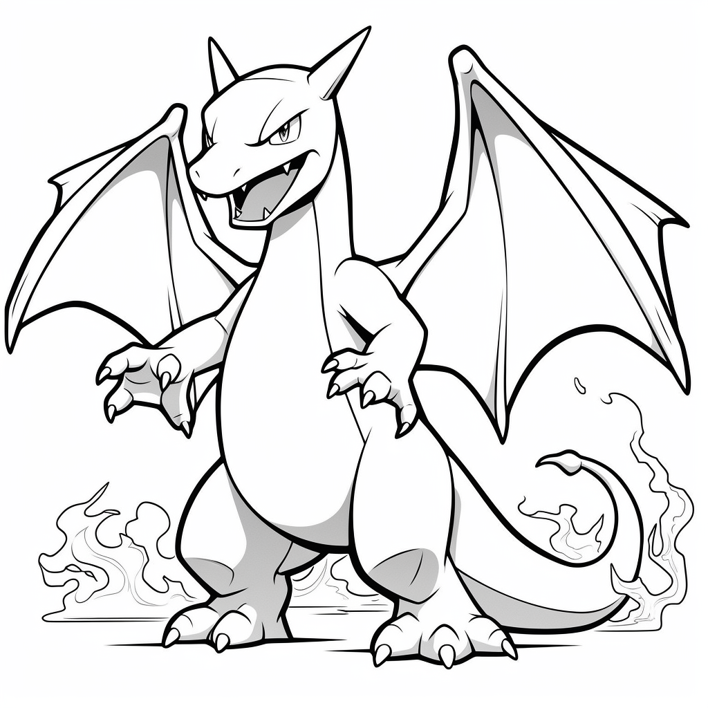 pokemon printable coloring pages charizard