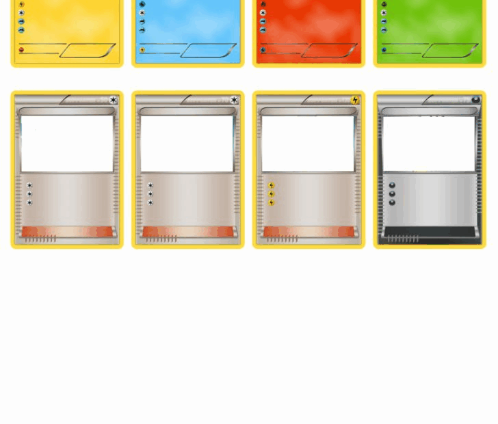 Pokemon Template Cards High Resolution For Printing Your Own Blank