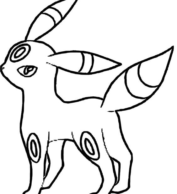 Pokemon Umbreon Coloring Pages Coloring Home