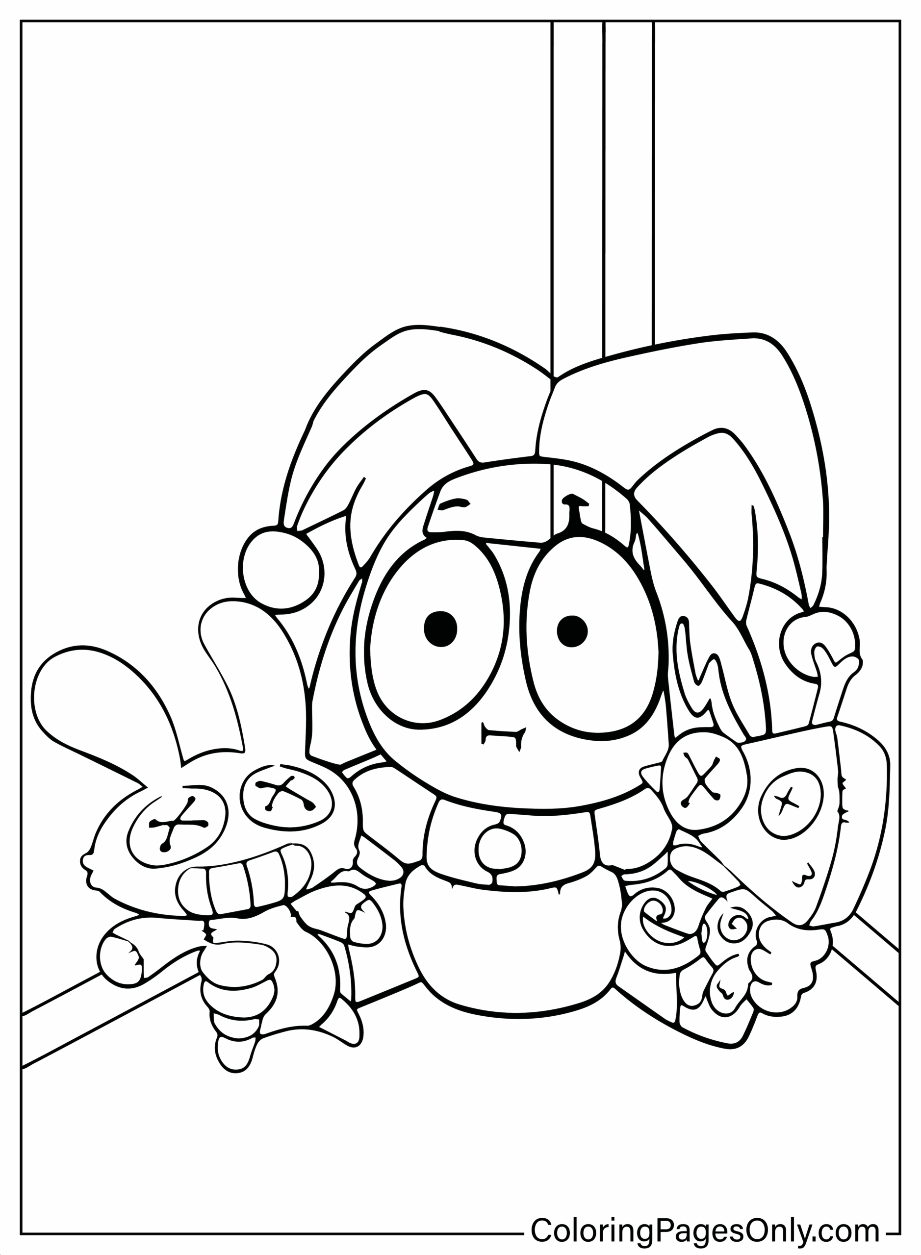 Pomni Coloring Page Printable Free Printable Coloring Pages Pomni Coloring Page Printable Free Printable Coloring Pages