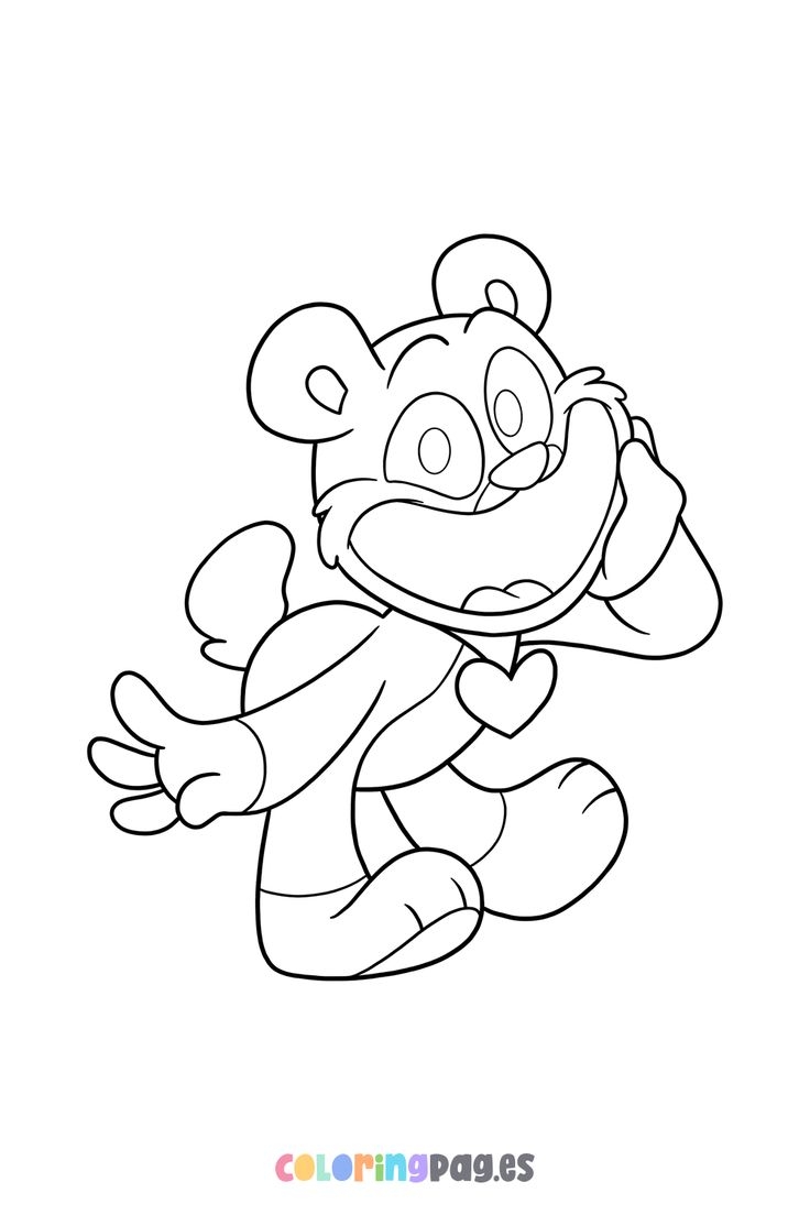 Poppy Playtime Bobby BearHug Coloring Page Coloring Pages Free 