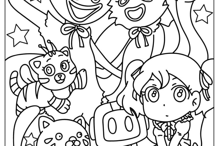 Poppy Playtime Coloring Page Free Printable Free Printable Coloring Pages