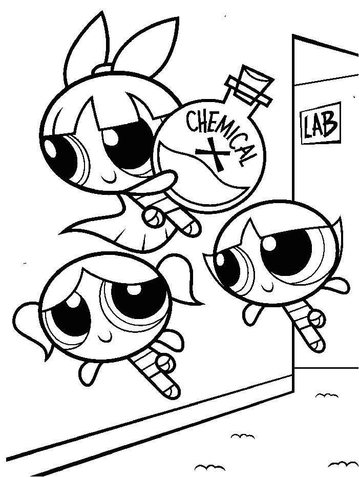 Powerpuff Girls Coloring Pages Coloring Draw Powerpuff Girls Coloring Pages Coloring Draw