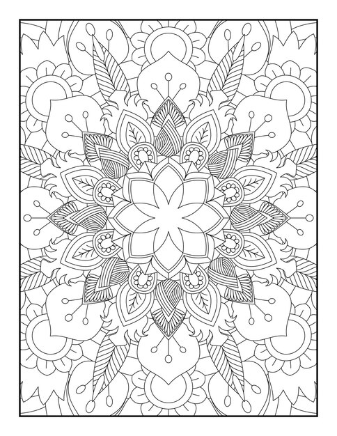 Premium Vector Mandala Coloring Pages Mandala Coloring Page For 