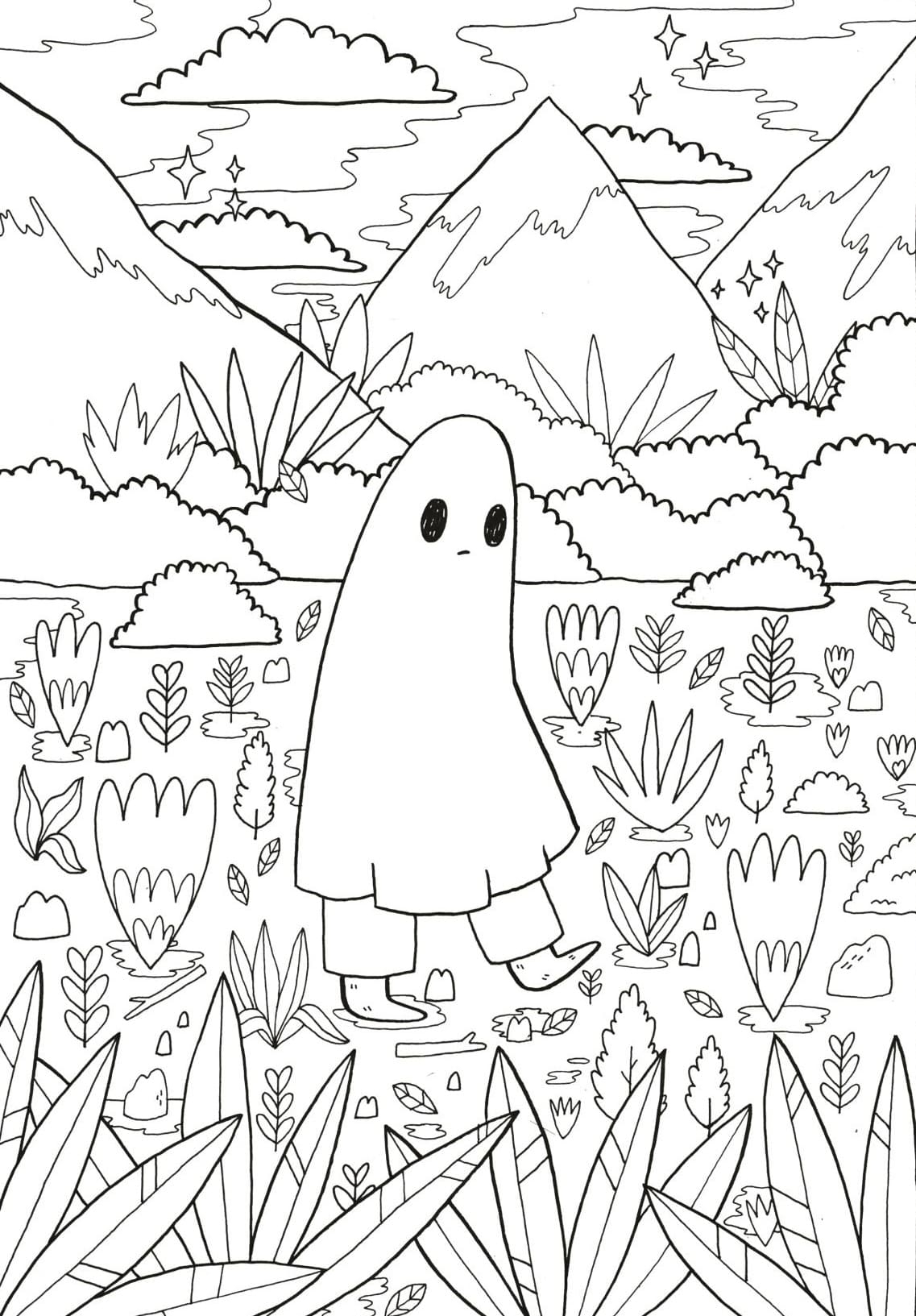 aesthetic easter coloring pages