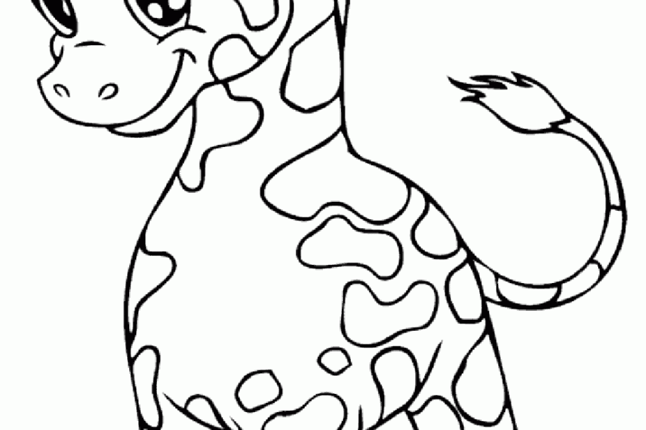 Pretty Giraffe Giraffe Coloring Pages