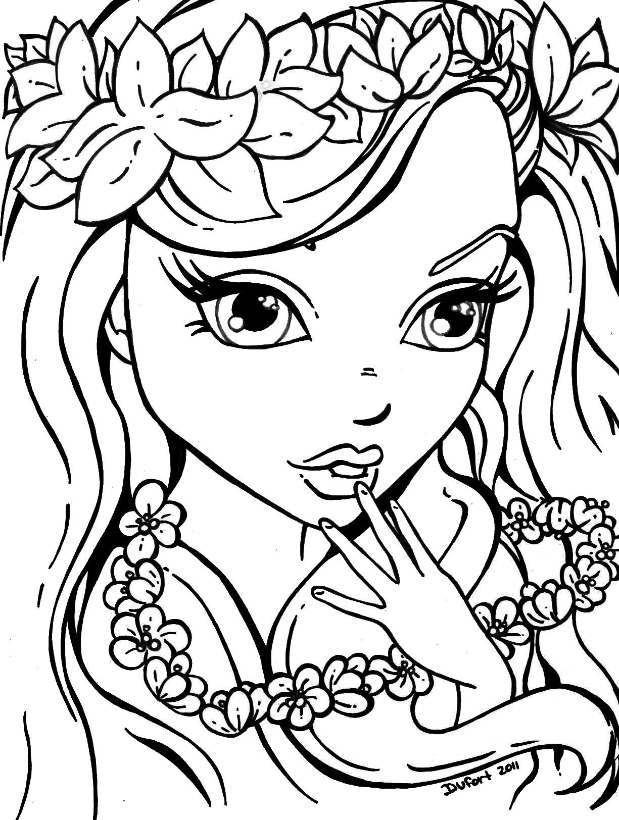 Pretty Girl Coloring Page Coloring Home Pretty Girl Coloring Page Coloring Home