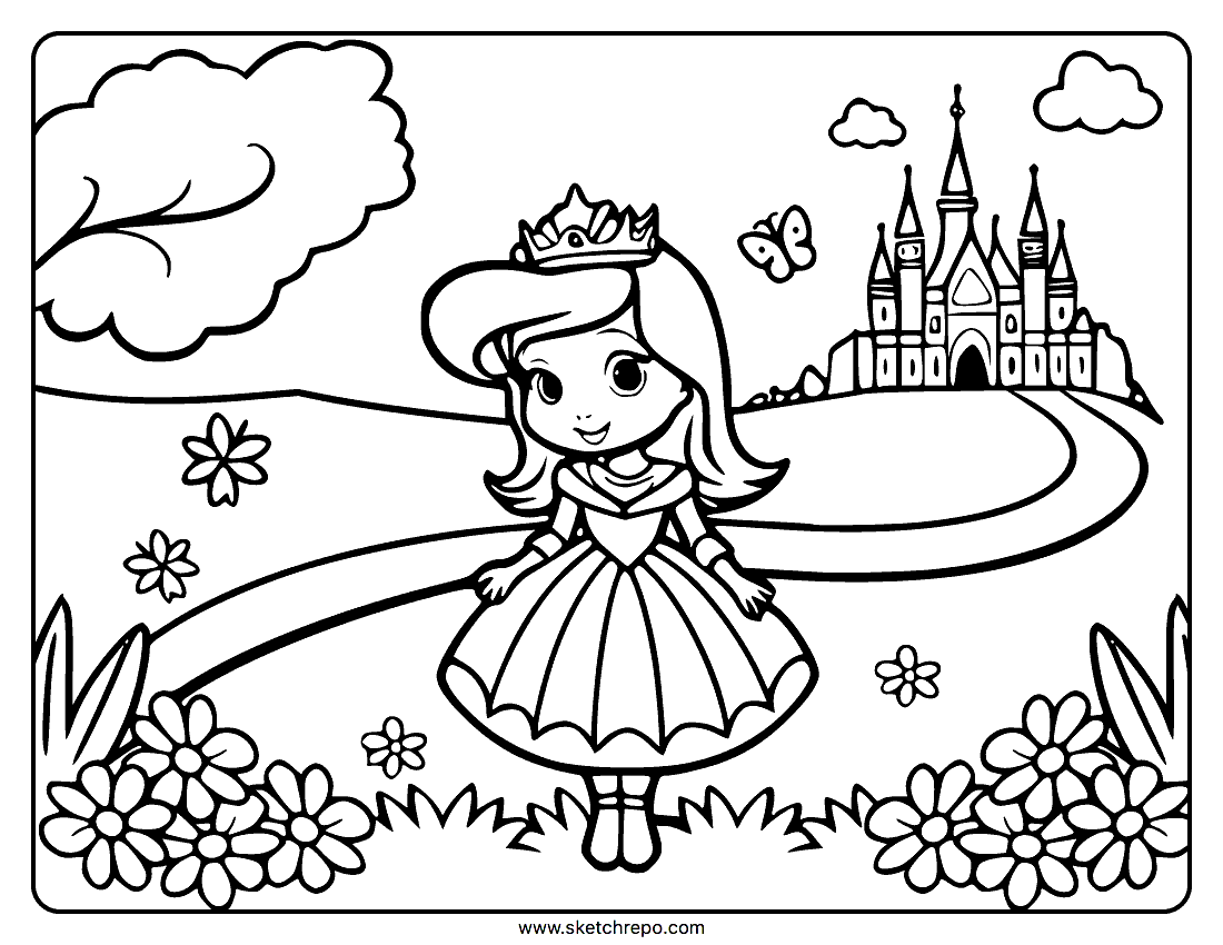 Pretty Princess Coloring Pages Sketch Repo Pretty Princess Coloring Pages Sketch Repo