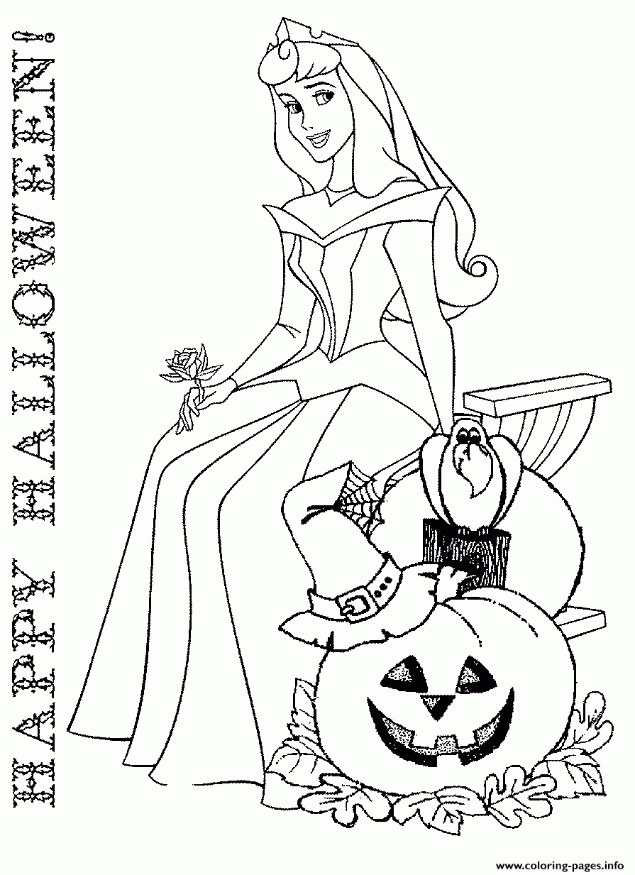 Princess Disney Halloween Coloring Pages Printable Princess Disney Halloween Coloring Pages Printable