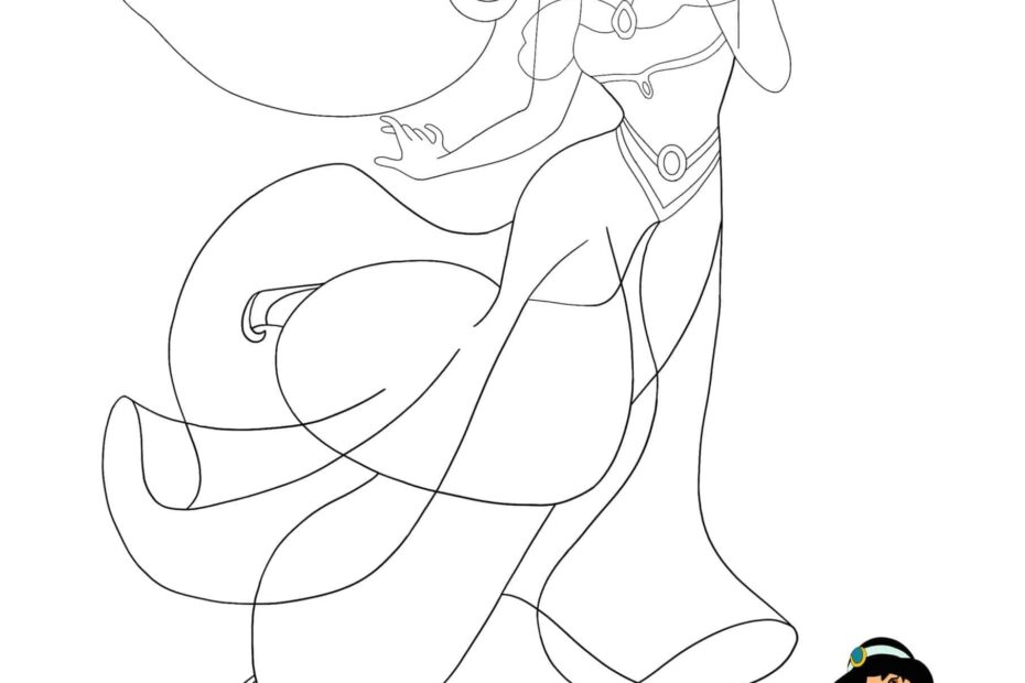 Princess Jasmine Coloring Page Printable