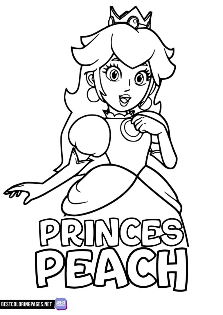Princess Peach Coloring Pages Bestcoloringpages Princess Peach Coloring Pages Bestcoloringpages