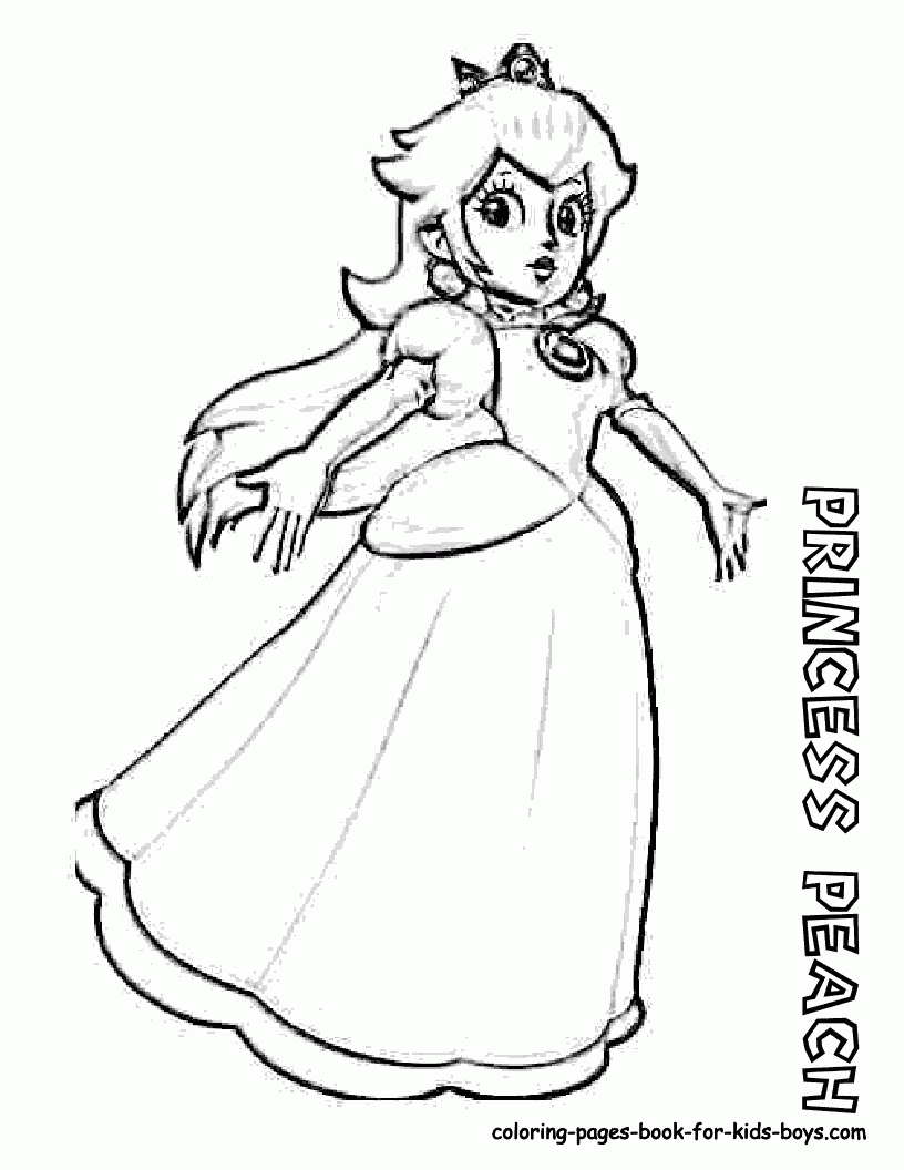 Princess Peach Coloring Pages Printable Coloring Home Princess Peach Coloring Pages Printable Coloring Home