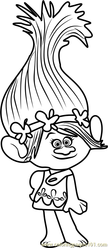 Princess Poppy From Trolls Coloring Page For Kids Free Trolls Princess Poppy From Trolls Coloring Page For Kids Free Trolls