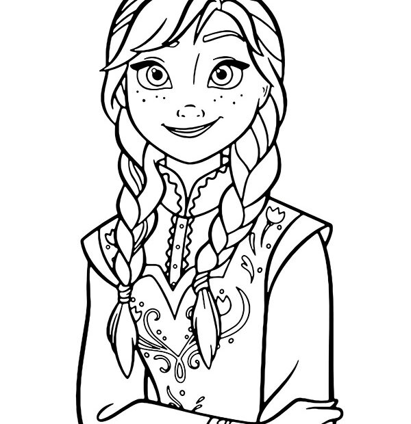 Print Anna Coloring Page Frozen