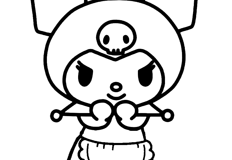 Print Kuromi Coloring Page Free Printable Coloring Pages