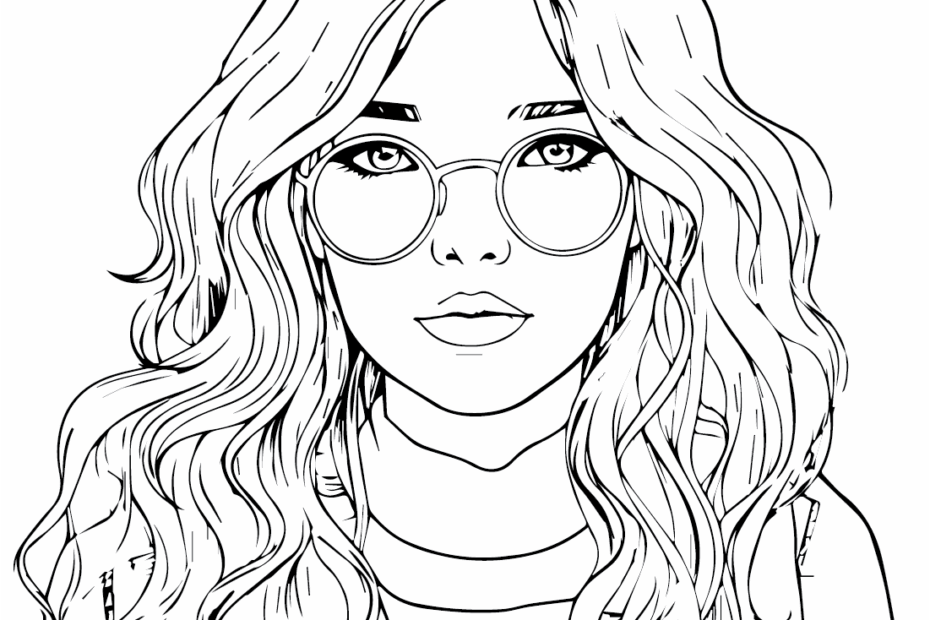 Print Teenage Girl Coloring Page Free Printable Coloring Pages