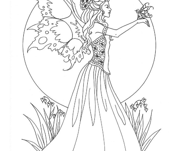 Printable Adult Coloring Pages Fairy Coloring Home