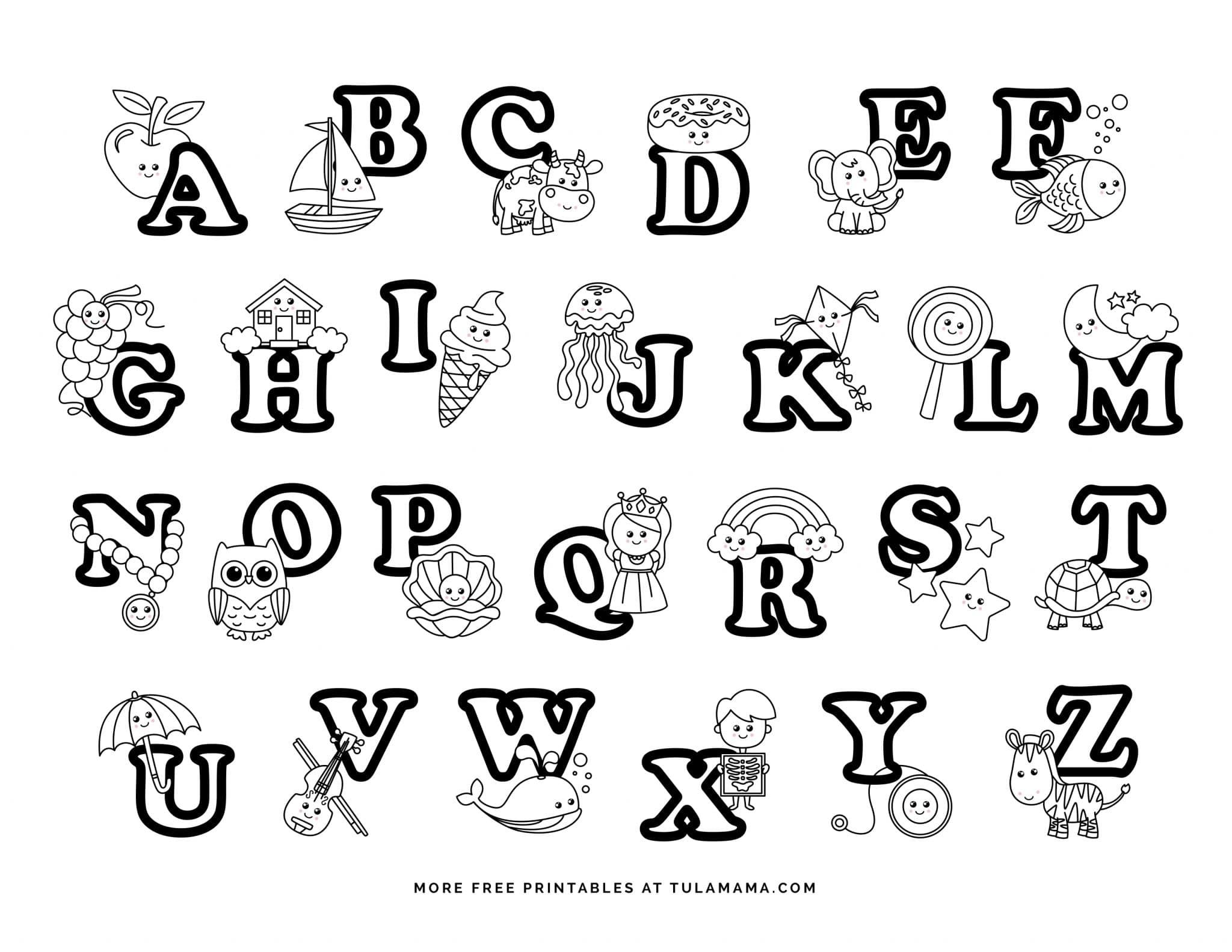 free printable alphabet to color free printable alphabet to color