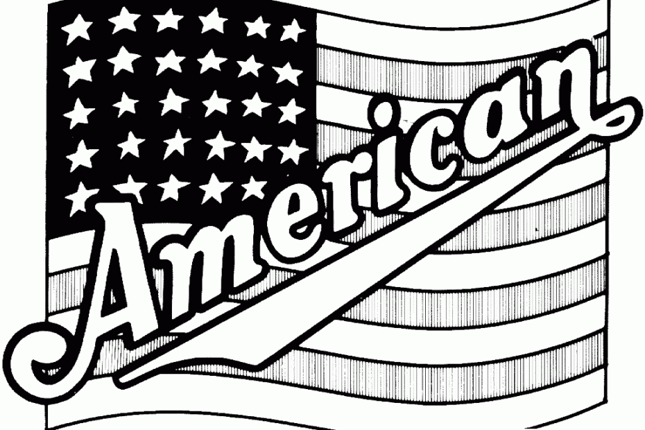 Printable American Flag Coloring Page Printable