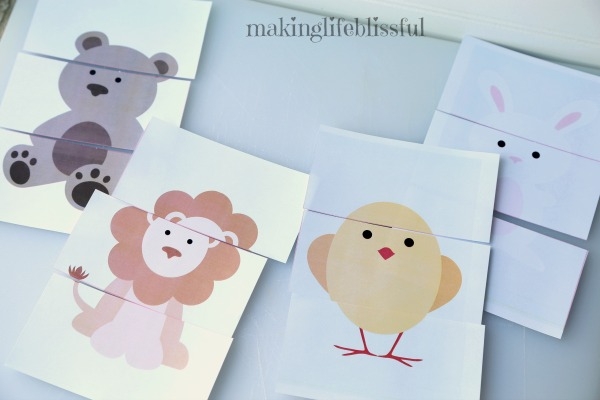 Printable Animal Kids Puzzles