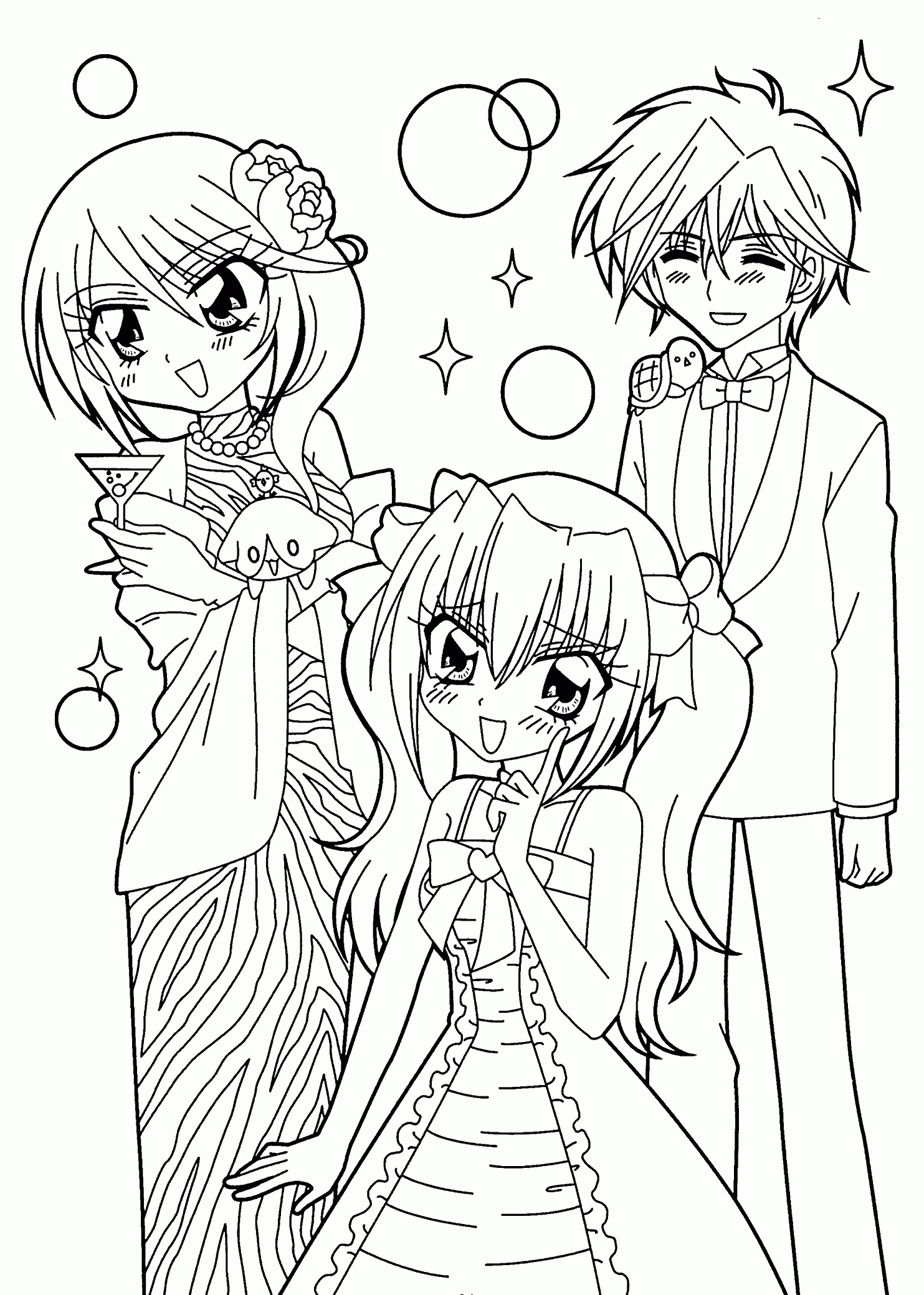 Printable Anime Coloring Pages